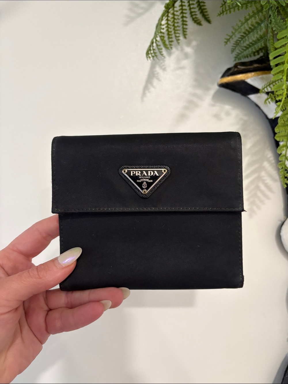 Authentic Prada Tessuto Nylon Wallet – Black (Nero) | Made in Italy